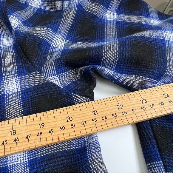 Dixxon Flannel Co. - "The Riot" Men's Small - Blue/Black/White Plaid - Picture 9 of 10